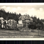 Oberbärenburg/Erzgeb., Blick zum Hotel Hermannshöhe