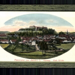 Bitsch/Lothringen, Blick zum Ort, Festung, Kath. Kirche