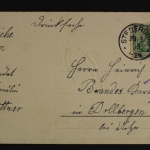 Ostergruß, Henne und Küken