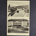 Hameln, Weserpartie und Bahnhofsgebäude