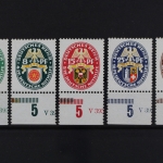 Deutsches Reich, MiNr. 430-434, U-Rand m. Teil d. HAN, postfrisch