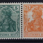 Deutsches Reich, MiNr. W 5, Falz