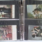 116 alte Ansichtskarten in einem Album