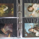 116 alte Ansichtskarten in einem Album