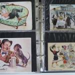 116 alte Ansichtskarten in einem Album