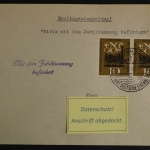 Deutschland, MiNr. 345, waag. Paar, ESST 125 Jahre Eisenbahn