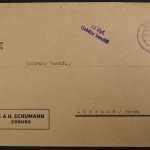 Coburg, 12 Pf. Gebühr bezahlt, 15.11.45