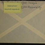 Deutschland, MiNr. 149 waag. Paar Oberrand, auf Fernbrief