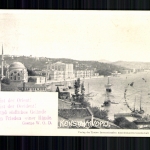 Konstantinopel, Teilansicht, Segelboote, Vers von Goethe