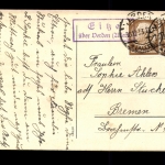 Neujahrsgruß, Engel fährt Auto