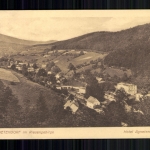 Agnetendorf im Riesengebirge, Ortsansicht mit Hotel Agnetenhof