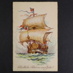 Glückliche Fahrt ins neue Jahr, Segelschiff