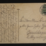 Liebespaar, Karte mit Vers, Prägekarte