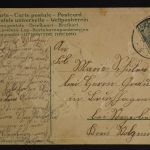 Geburtstagsgruß, Brief, Rosen, Tauben, Anger mit Herzchen, Prägekarte