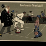 Continental-Tennisball, Tennisplatz, Scherz, Werbung