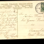Glückwunsch zum Geburtstag, 2 Blumenherzen u. weiße Tauben, Prägekarte
