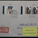 Berlin, MiNr. 735 waag. Paar + Zusatzfrankatur auf Wertbrief