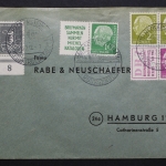 Deutschland, MiNr. W 5 + W 6 auf Bedarfsbeleg