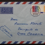 Deutschland (BRD), MiNr. 1053, EF ab Celle nach Gran Canaria