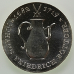 DDR, 10 Mark Böttger, 1969, Stempelglanz / Bu