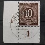 Gem. Ausgaben, MiNr. 918, Ecke links unten, DZ F, gestempelt
