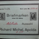 Uraltes Briefmarken-Auswahlheft Deutsche Kolonien & Österreich