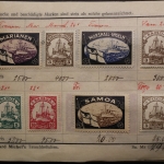 Uraltes Briefmarken-Auswahlheft Deutsche Kolonien & Österreich