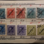 Uraltes Briefmarken-Auswahlheft Deutsche Kolonien & Österreich