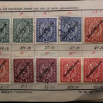 Uraltes Briefmarken-Auswahlheft Deutsche Kolonien & Österreich