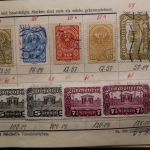 Uraltes Briefmarken-Auswahlheft Deutsche Kolonien & Österreich