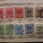 Uraltes Briefmarken-Auswahlheft Deutsche Kolonien & Österreich