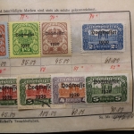 Uraltes Briefmarken-Auswahlheft Deutsche Kolonien & Österreich