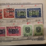 Uraltes Briefmarken-Auswahlheft Deutsche Kolonien & Österreich