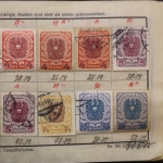 Uraltes Briefmarken-Auswahlheft Deutsche Kolonien & Österreich