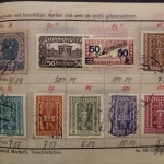 Uraltes Briefmarken-Auswahlheft Deutsche Kolonien & Österreich
