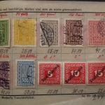 Uraltes Briefmarken-Auswahlheft Deutsche Kolonien & Österreich