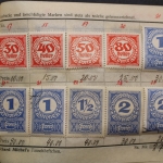 Uraltes Briefmarken-Auswahlheft Deutsche Kolonien & Österreich