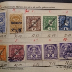 Uraltes Briefmarken-Auswahlheft Deutsche Kolonien & Österreich