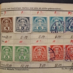 Uraltes Briefmarken-Auswahlheft Deutsche Kolonien & Österreich