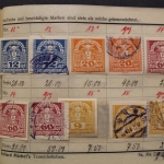 Uraltes Briefmarken-Auswahlheft Deutsche Kolonien & Österreich