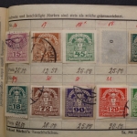 Uraltes Briefmarken-Auswahlheft Deutsche Kolonien & Österreich