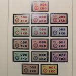 DDR Dienstmarken-Sammlung