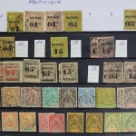 Martinique, Teilsammlung mit vielen besseren Ausgaben