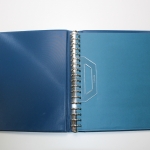 Lindner, blauer Ringbinder mit 18-Ringmechanik