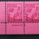 SBZ, MiNr. 11, waag. Paar, Ecke li. unten, DZ, ungebraucht