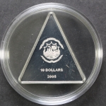 Liberia, 10 Dollar Beerdigung von Papst Joh. Paul II, 2005, Polierte Platte / Proof