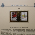 Papst Briefmarken-Blockausgaben, verschiedene Länder