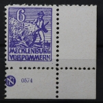 Sowjetische Zone, MiNr. 33 x, Ecke re. unten mit DZ, postfrisch