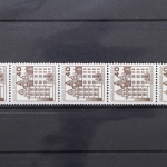 Berlin, MiNr. 614 R, Fünferstreifen mit ZN 295, postfrisch
