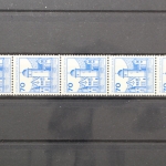Berlin, MiNr. 538 R, Fünferstreifen mit ZN 355, postfrisch